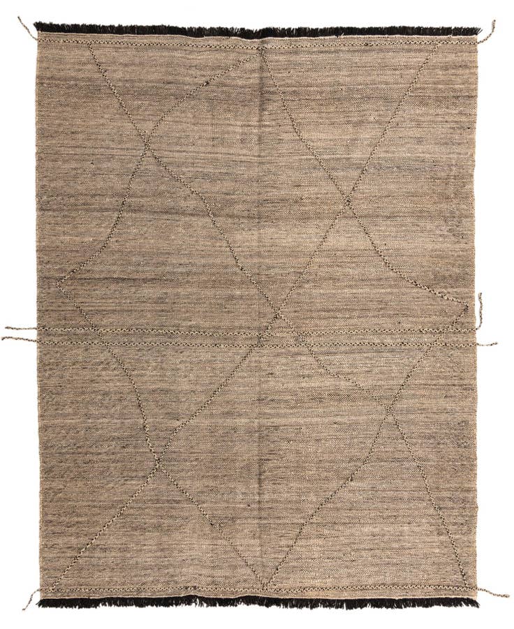 Detail image of 7' 4 x 9' 7 Hand Knotted Moroccan Wool Rug