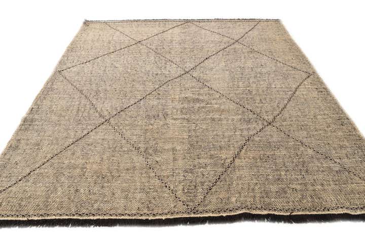 8' 6 x 9' 3 Hand Knotted Moroccan Wool Rug