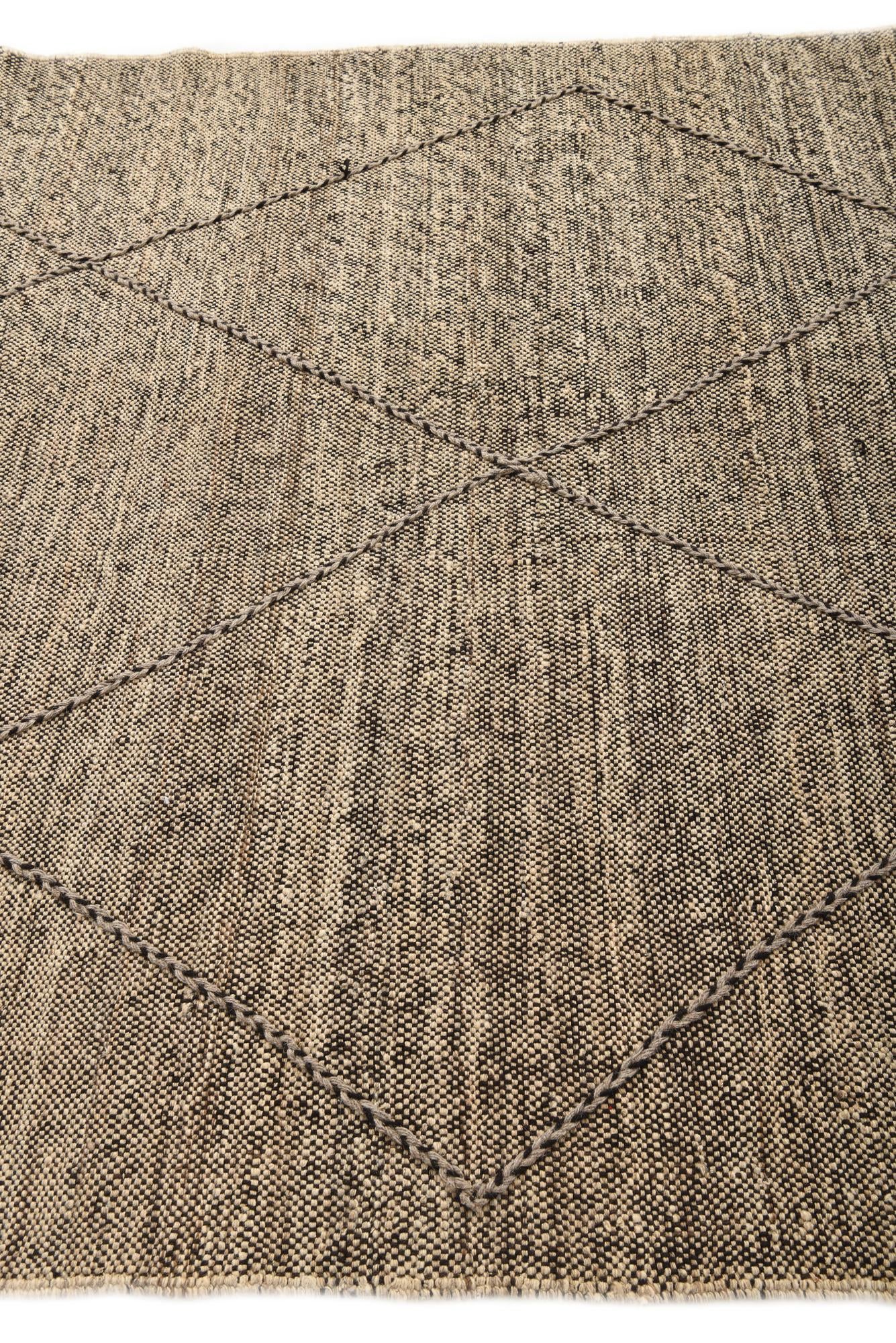 6' 1 x 7' 6 Hand Knotted Moroccan Wool Rug