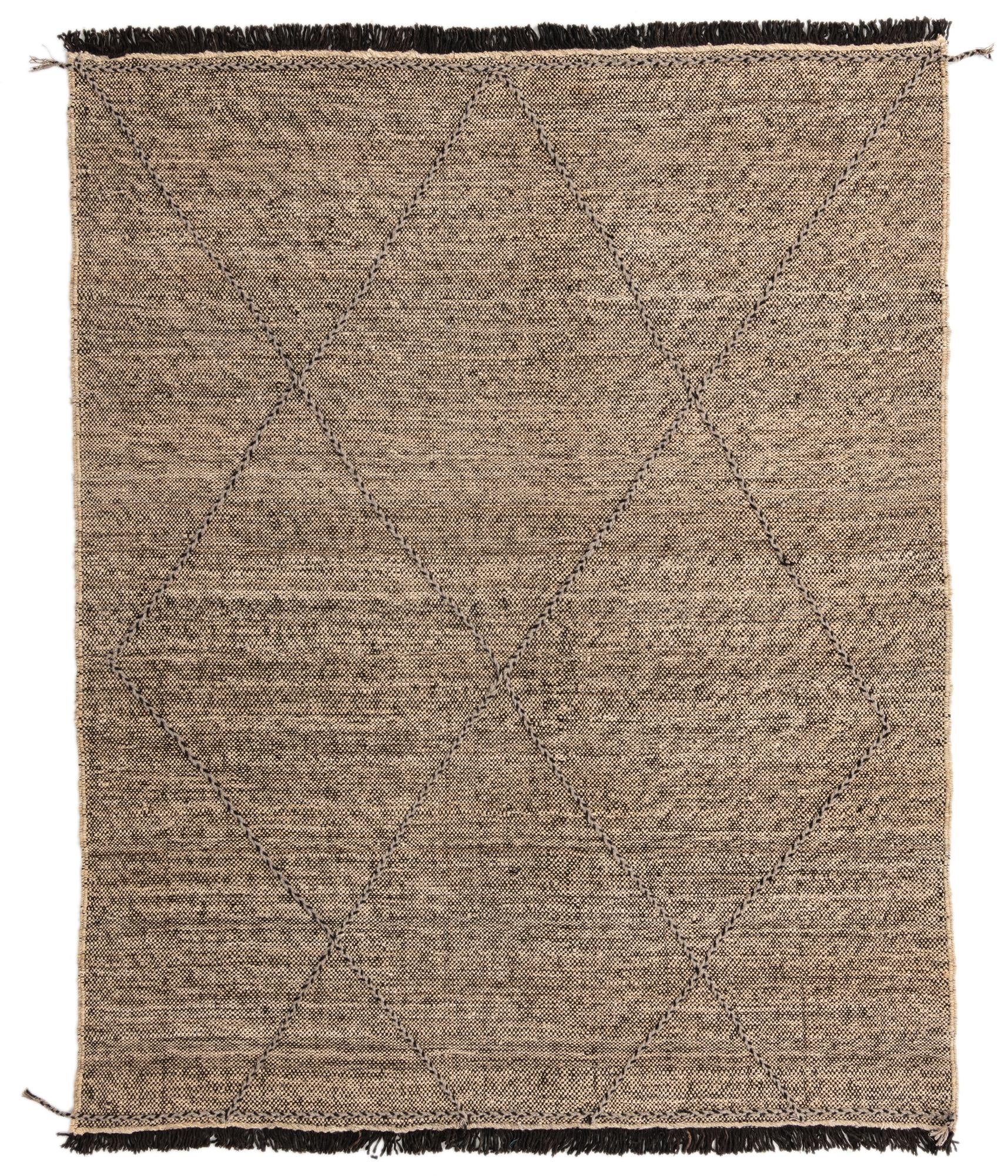 6' 1 x 7' 6 Hand Knotted Moroccan Wool Rug