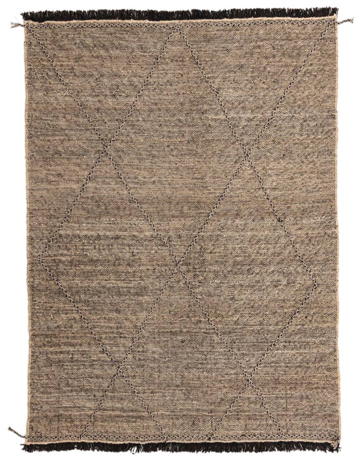 Detail image of 6' 1 x 7' 6 Hand Knotted Moroccan Wool Rug