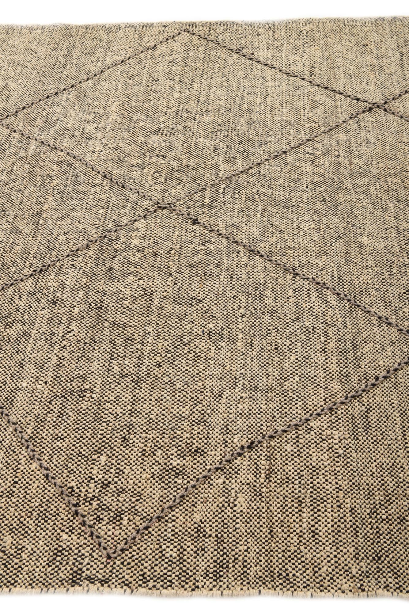6' 2 x 7' 6 Hand Knotted Moroccan Wool Rug