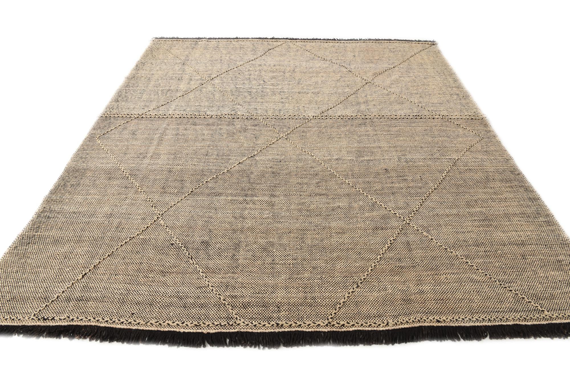 8' 4 x 9' 4 Hand Knotted Moroccan Wool Rug