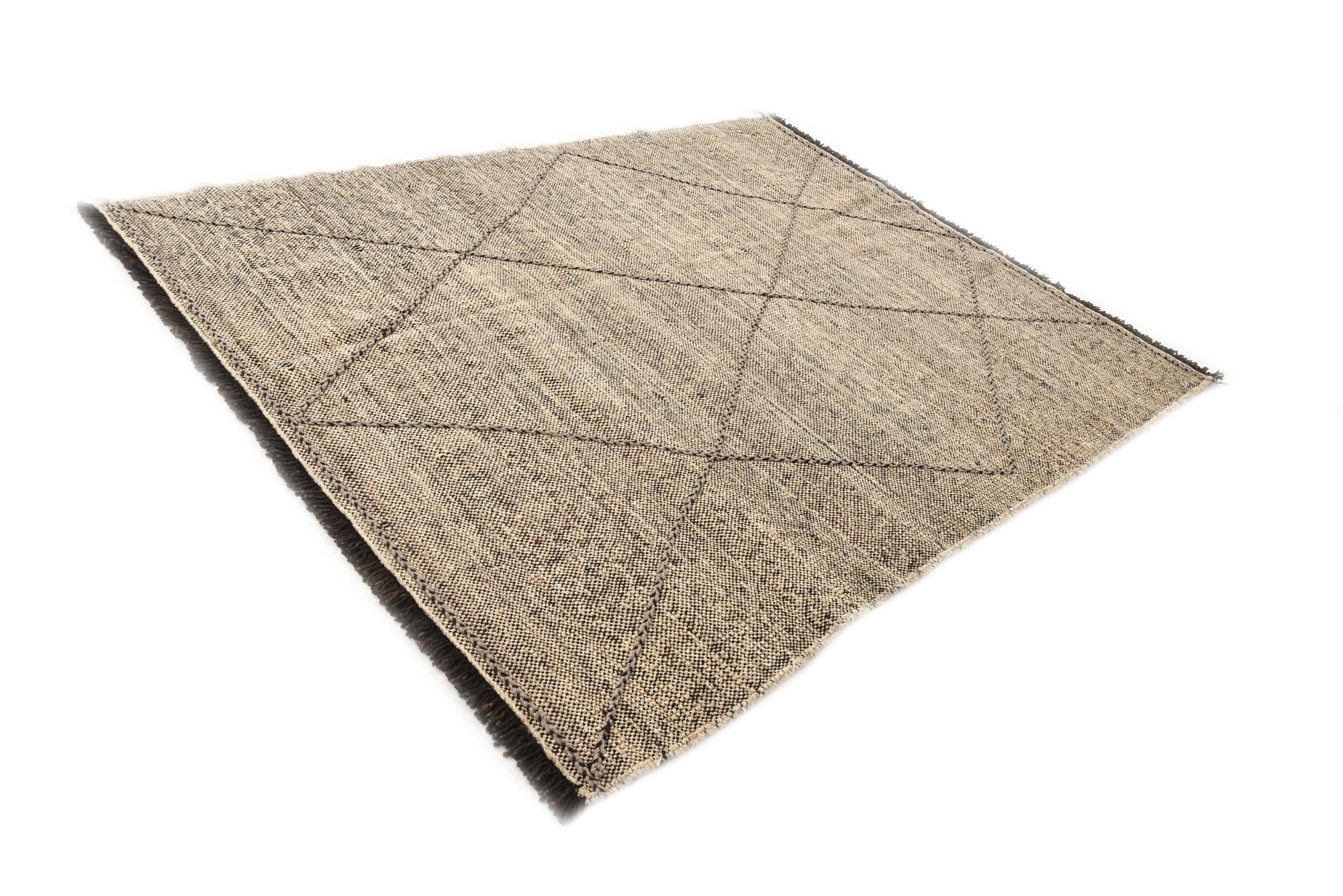 5' 11 x 7' 7 Hand Knotted Moroccan Wool Rug