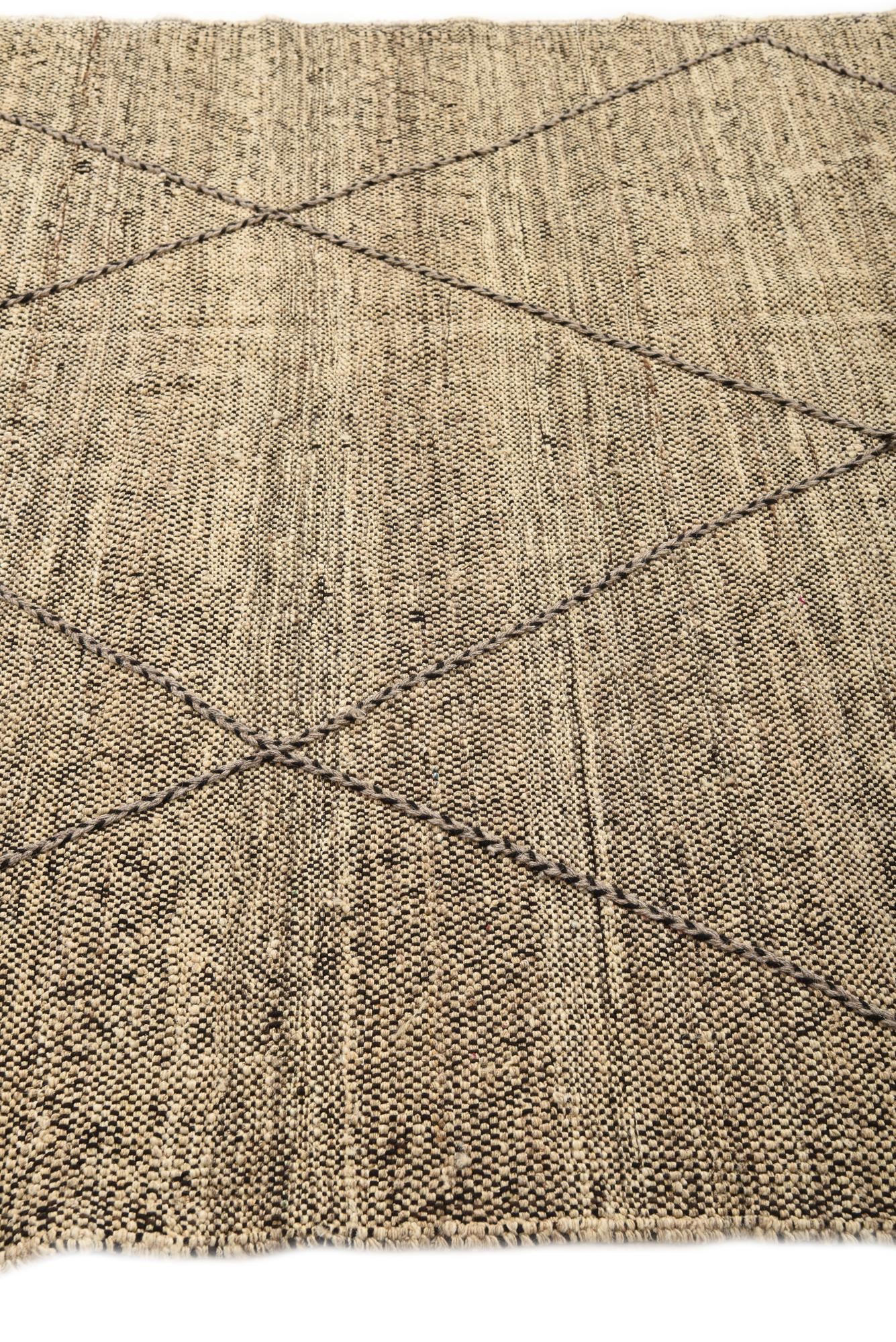 5' 11 x 7' 7 Hand Knotted Moroccan Wool Rug