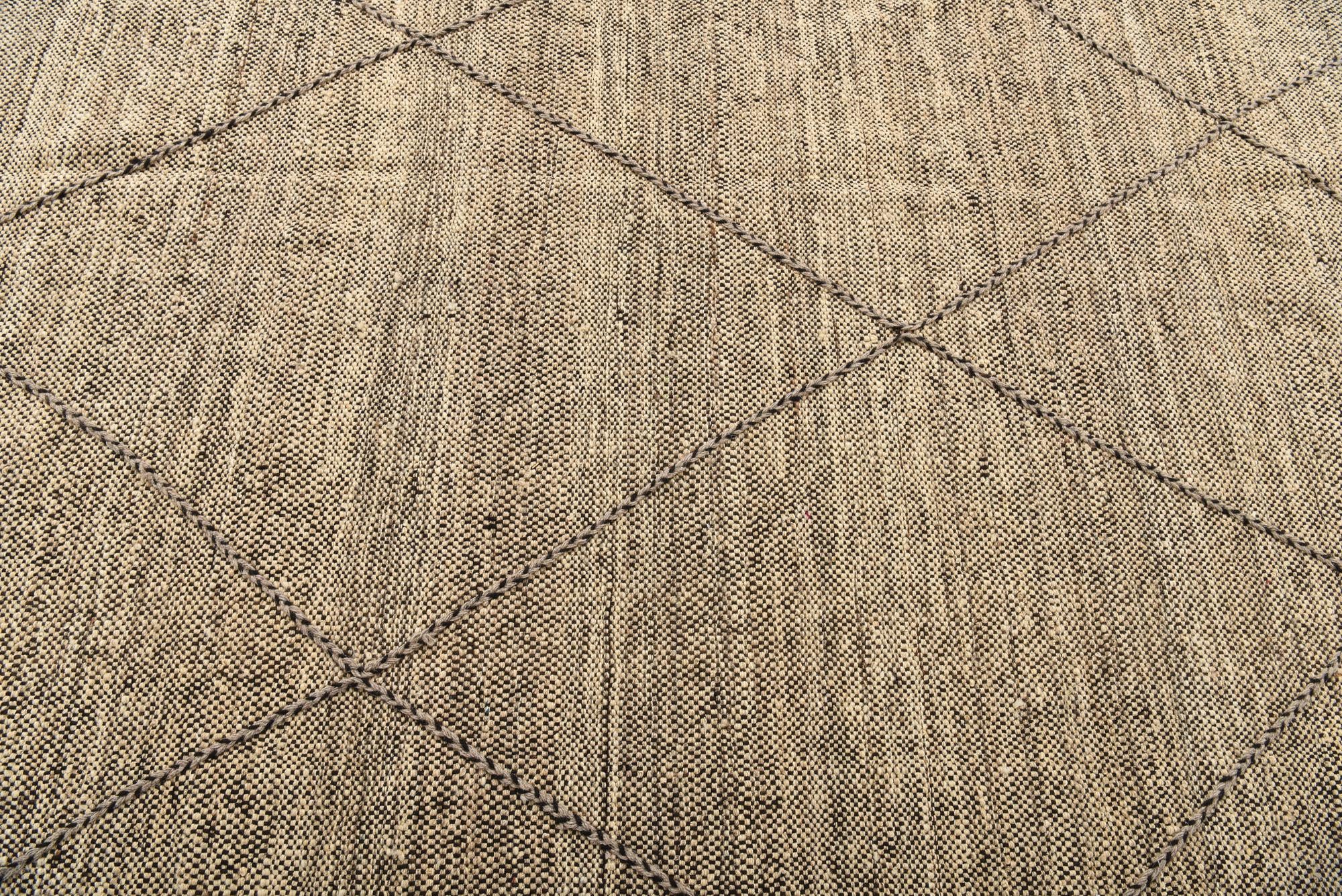 5' 11 x 7' 7 Hand Knotted Moroccan Wool Rug