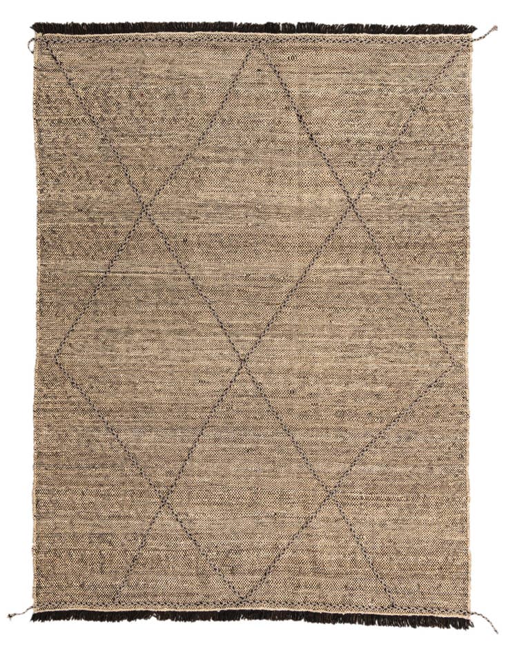 Detail image of 5' 11 x 7' 7 Hand Knotted Moroccan Wool Rug