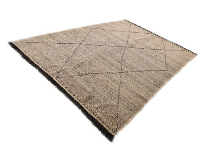 7' 3 x 9' 7 Hand Knotted Moroccan Wool Rug