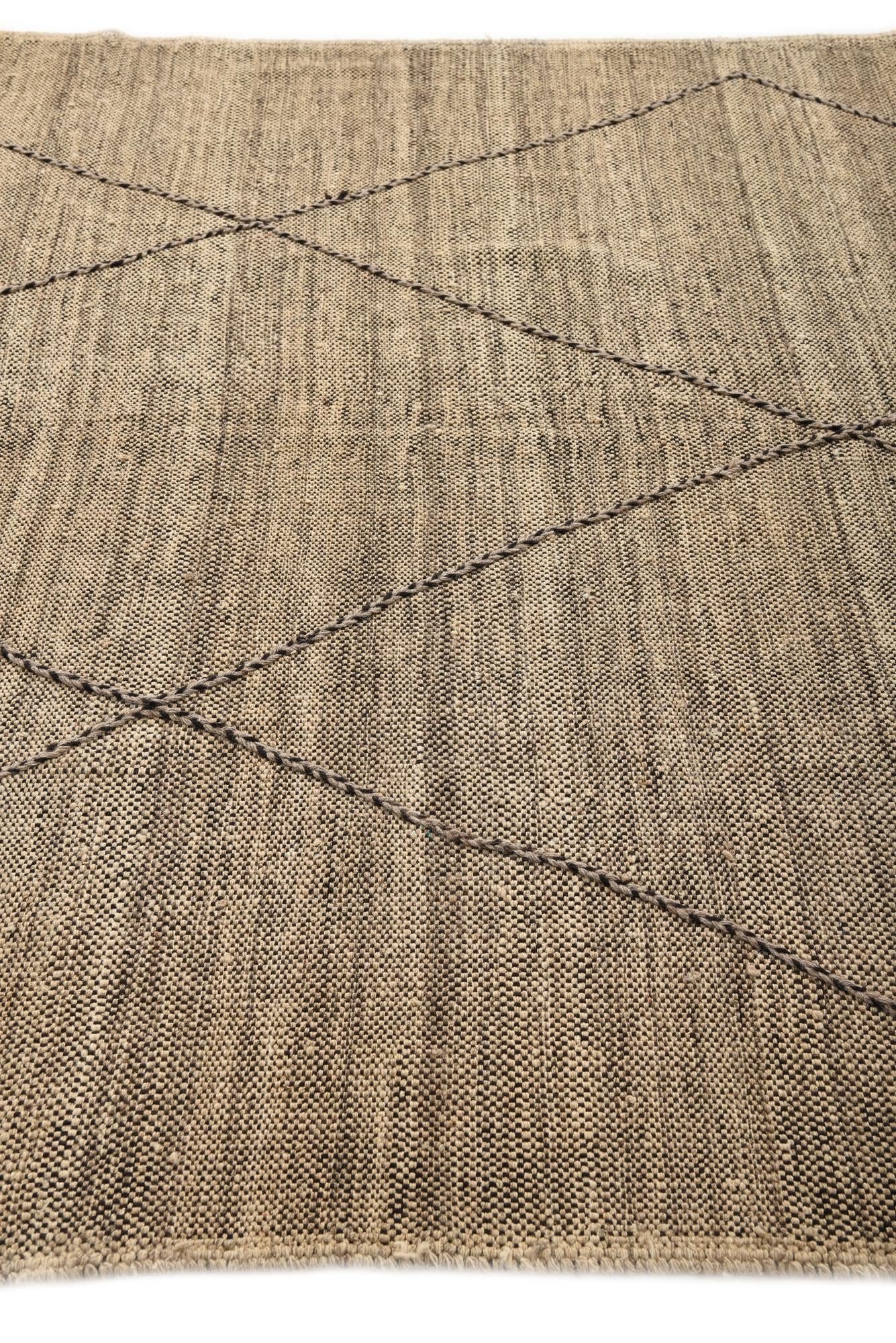 7' 3 x 9' 7 Hand Knotted Moroccan Wool Rug