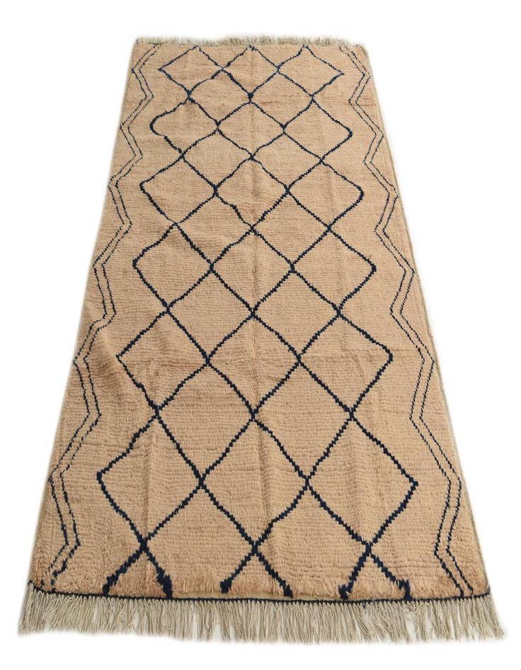 Detail image of 5' 2 x 7' 1  Hand Knotted Moroccan Wool Rug