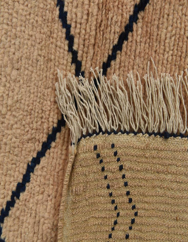 Detail image of 5' 2 x 7' 1  Hand Knotted Moroccan Wool Rug