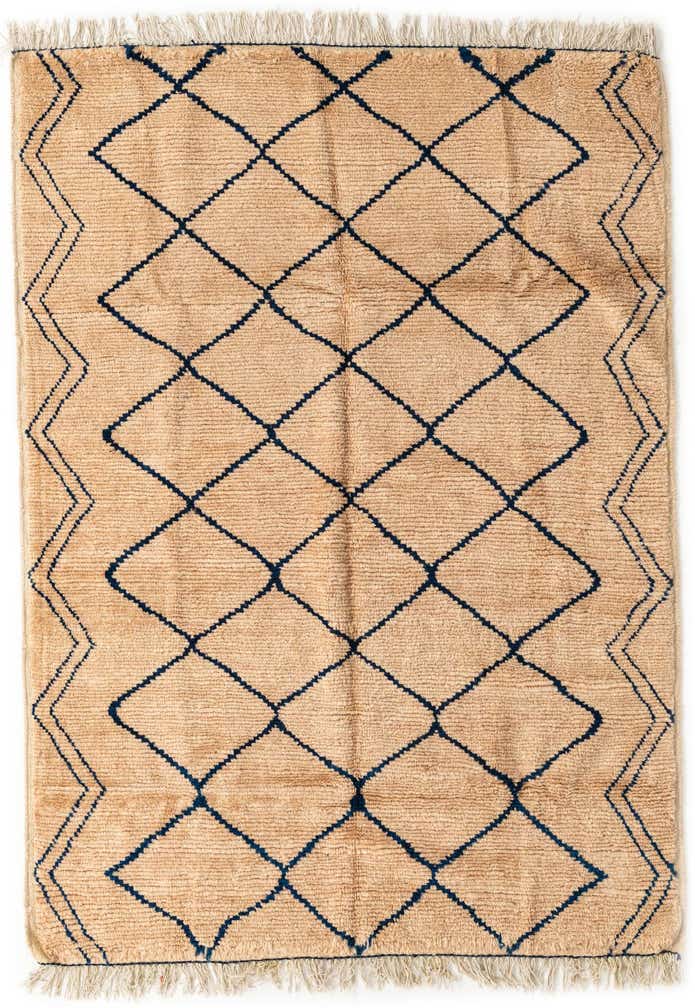 5' 2 x 7' 1 Hand Knotted Moroccan Wool Rug