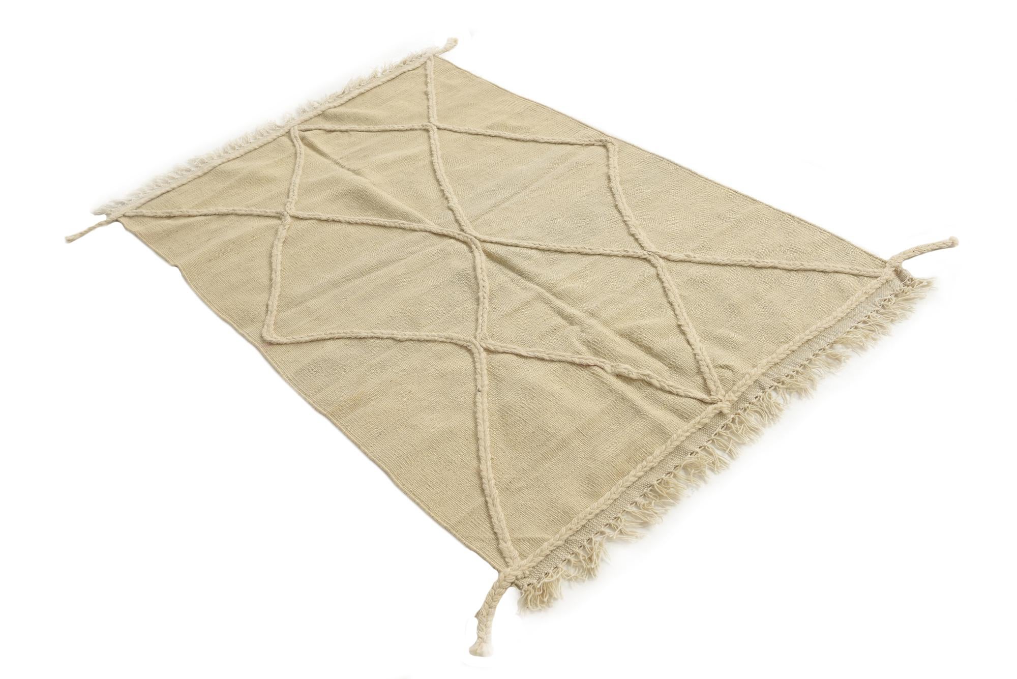 3' 3 x 5' 2 Hand Woven Moroccan Wool Rug