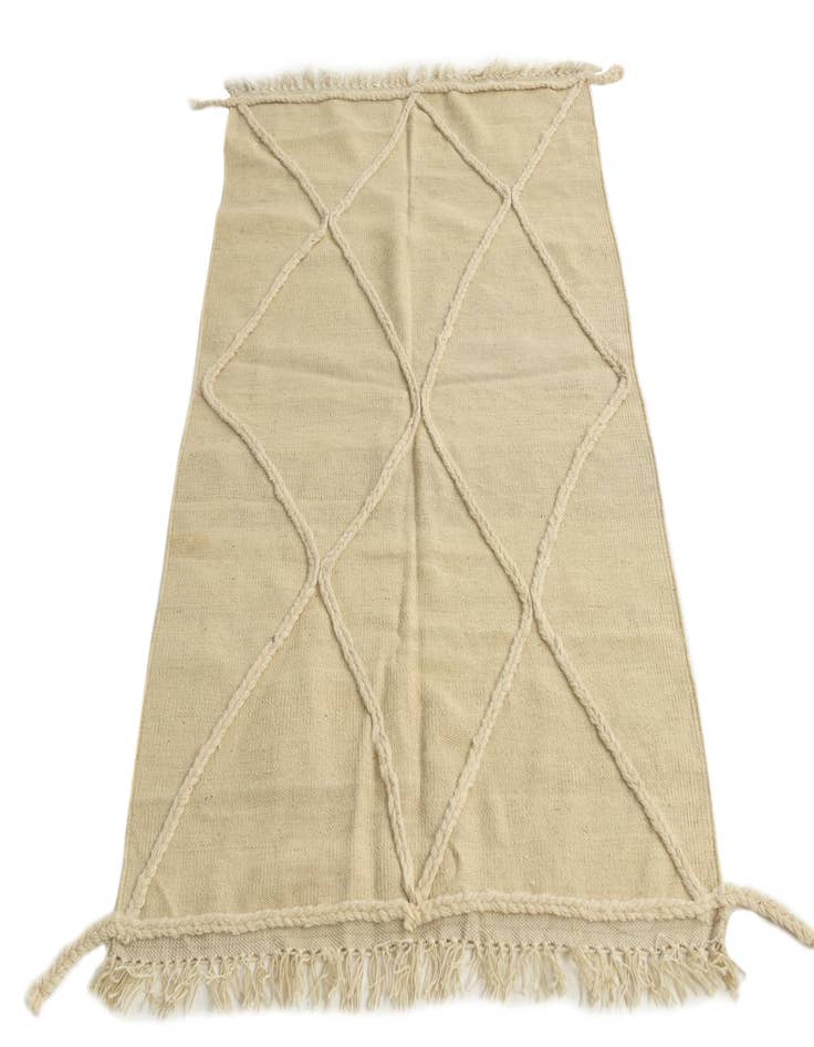 Detail image of 3' 3 x 5' 2 Hand Woven Moroccan Wool Rug