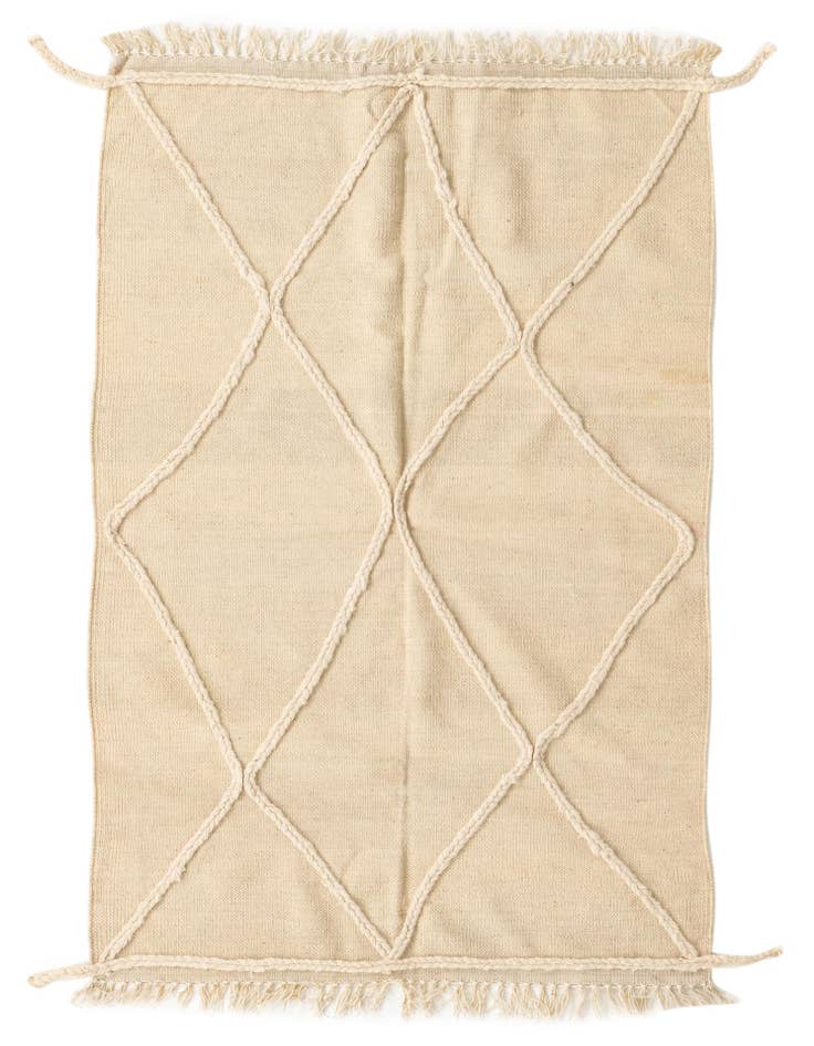 Detail image of 3' 3 x 5' 2 Hand Woven Moroccan Wool Rug