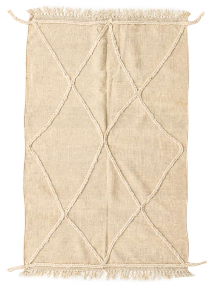 3' 3 x 5' 2 Hand Woven Moroccan Wool Rug