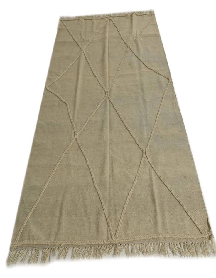 Detail image of 4' 9 x 8' 9  Hand Woven Moroccan Wool Rug