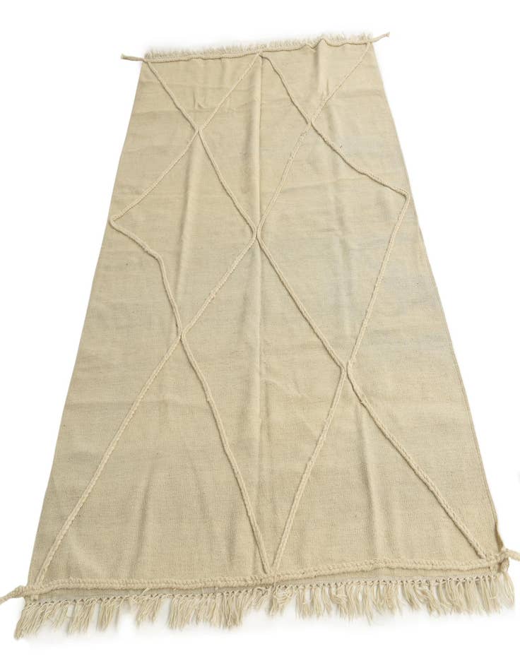 Detail image of 4' 9 x 8' 9  Hand Woven Moroccan Wool Rug