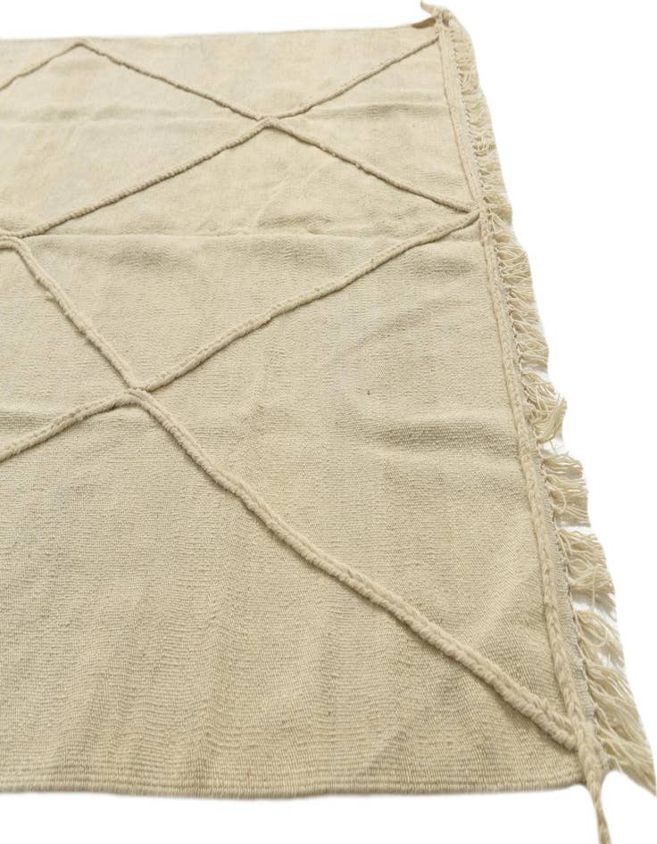 Detail image of 4' 9 x 8' 9  Hand Woven Moroccan Wool Rug