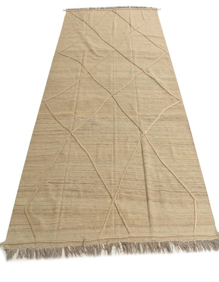 Detail image of 6' 7 x 9' 9 Hand Knotted Moroccan Wool Rug