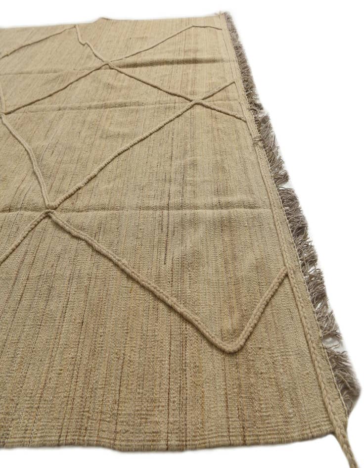 Detail image of 6' 7 x 9' 9  Hand Knotted Moroccan Wool Rug