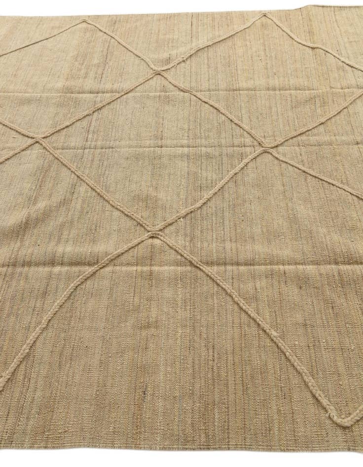 Detail image of 6' 7 x 9' 9  Hand Knotted Moroccan Wool Rug