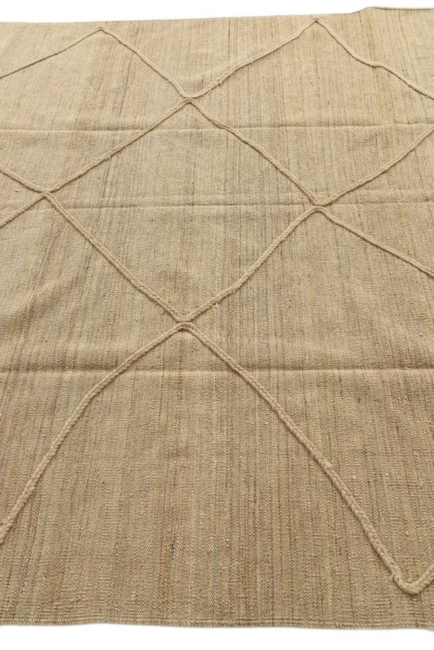 Detail image of 6' 7 x 9' 9 Hand Knotted Moroccan Wool Rug