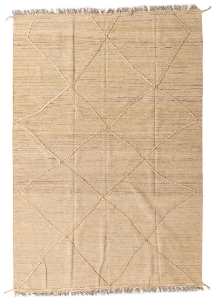 6' 7 x 9' 9 Hand Knotted Moroccan Wool Rug