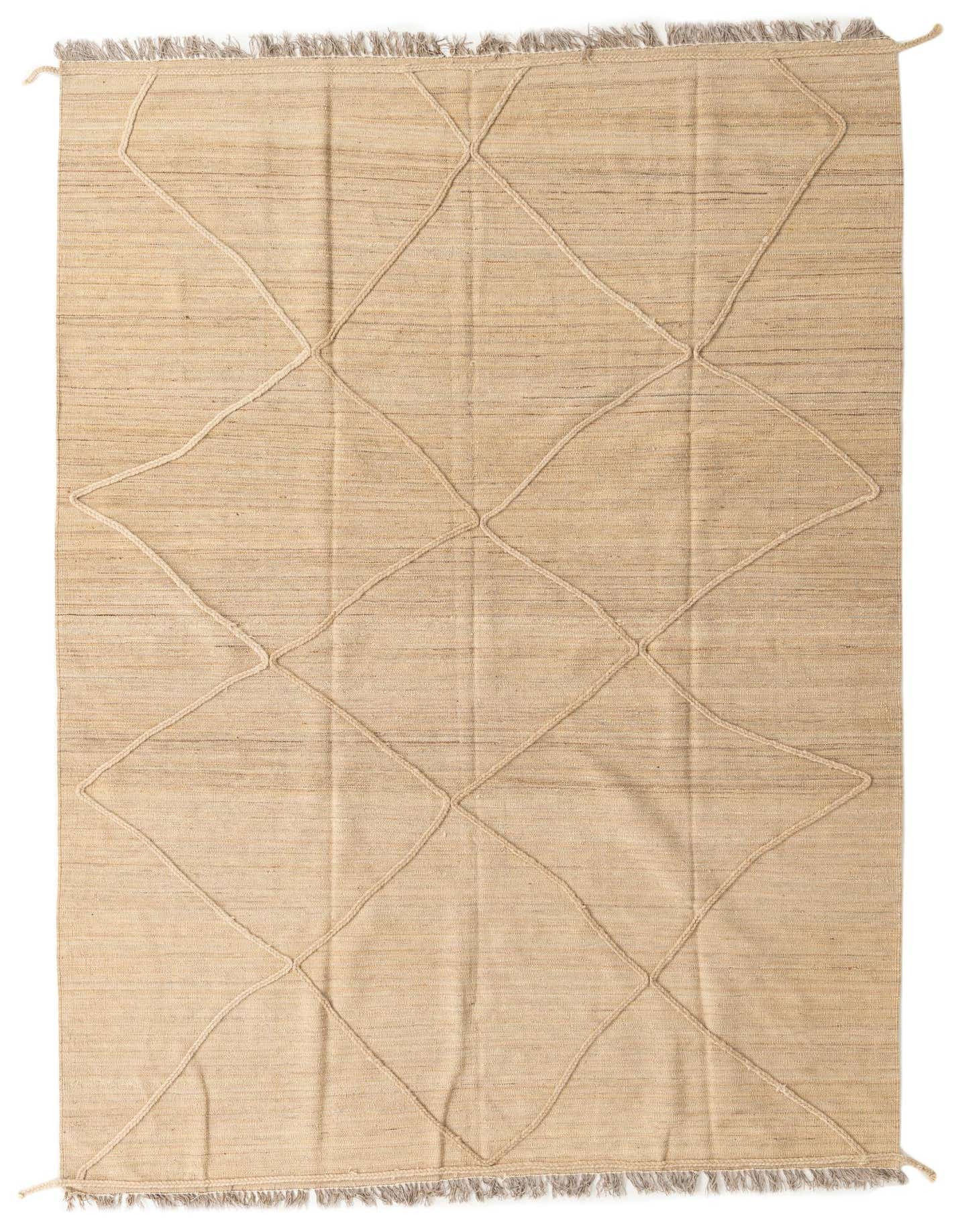 6' 7 x 9' 9 Hand Knotted Moroccan Wool Rug