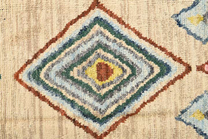 5' 11 x 9' Hand Knotted Moroccan Wool Rug