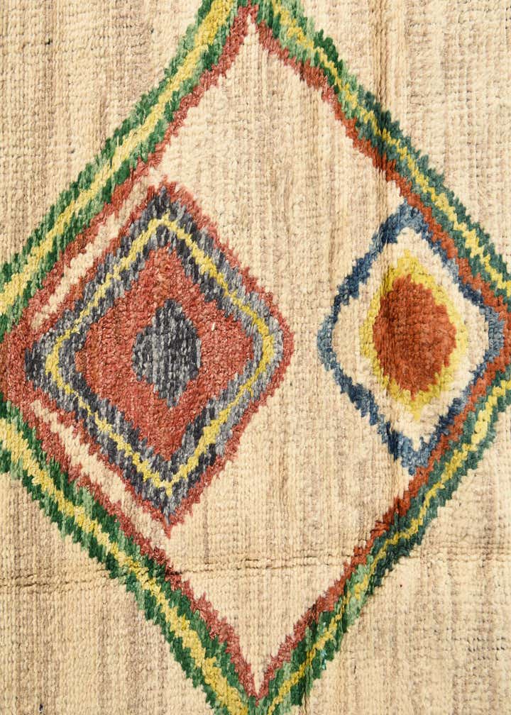 5' 11 x 9' Hand Knotted Moroccan Wool Rug