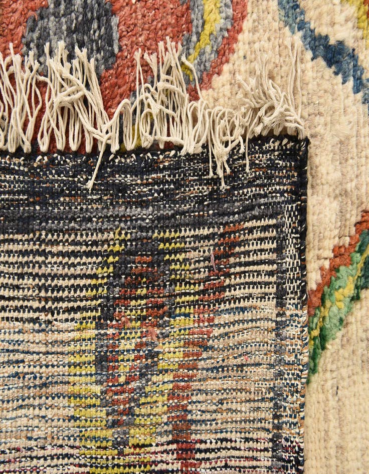 Detail image of 5' 11 x 9' Hand Knotted Moroccan Wool Rug
