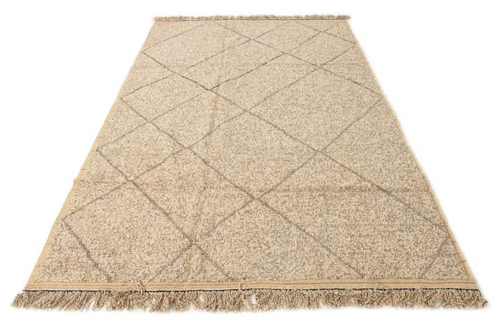 6' 2 x 9' 3 Hand Knotted Moroccan Wool Rug