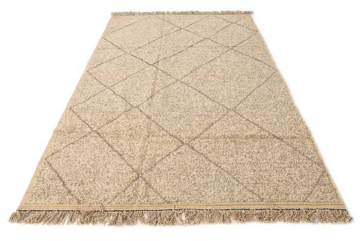 Detail image of 6' 2 x 9' 3 Hand Knotted Moroccan Wool Rug