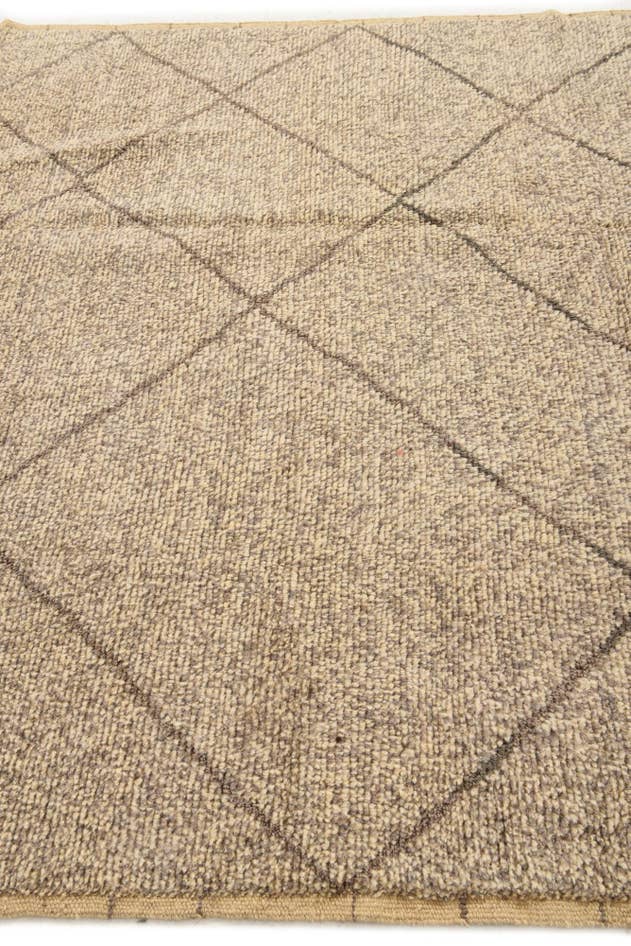 Detail image of 6' 2 x 9' 3 Hand Knotted Moroccan Wool Rug