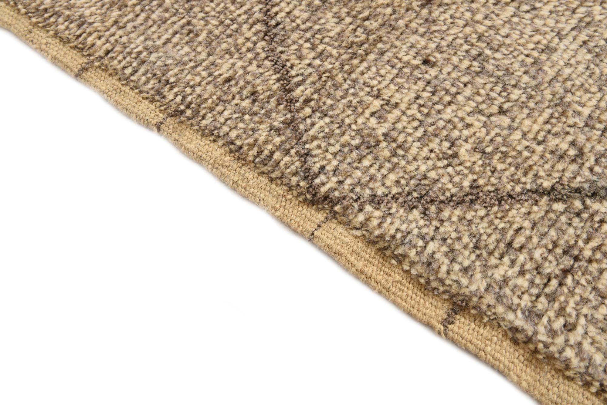 6' 2 x 9' 3 Hand Knotted Moroccan Wool Rug