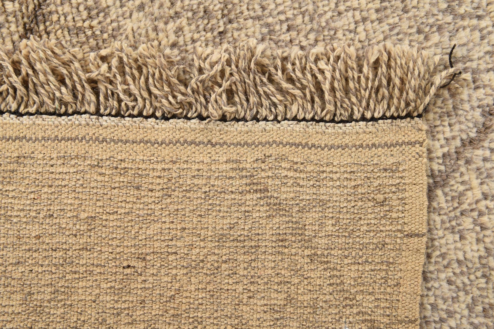 6' 2 x 9' 3 Hand Knotted Moroccan Wool Rug