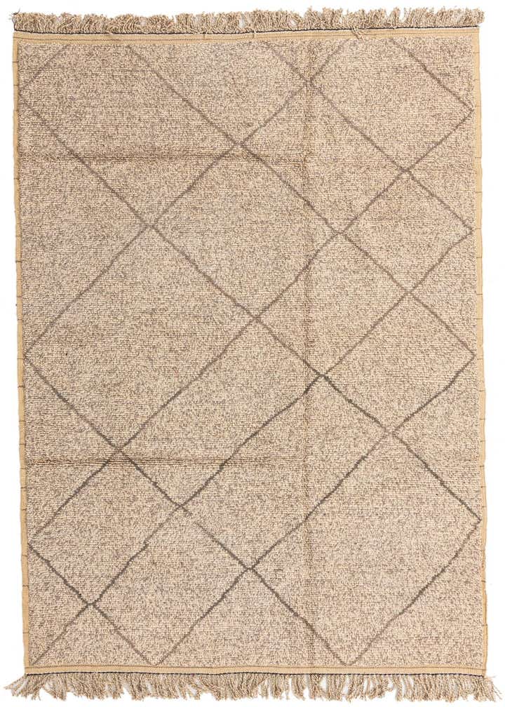 6' 2 x 9' 3 Hand Knotted Moroccan Wool Rug