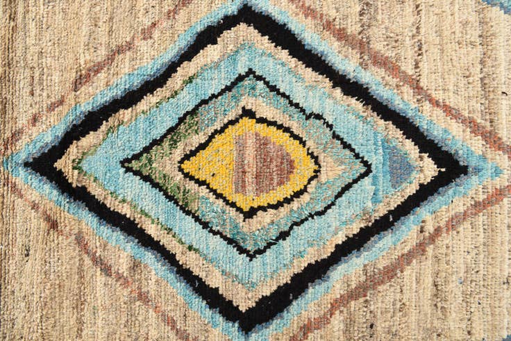 Detail image of 9' 10 x 14' 10 Hand Knotted Moroccan Wool Rug