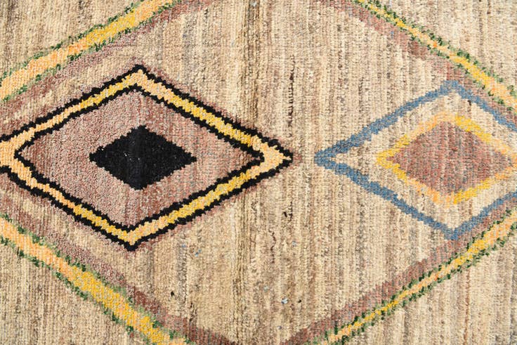 Detail image of 9' 10 x 14' 10 Hand Knotted Moroccan Wool Rug