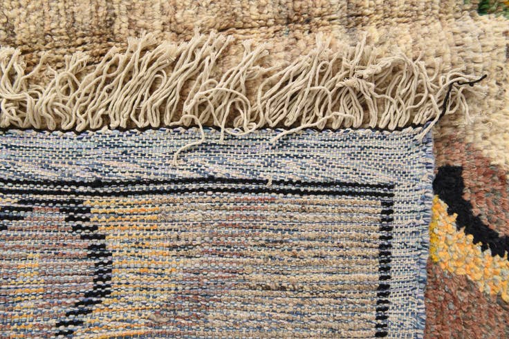 Detail image of 9' 10 x 14' 10 Hand Knotted Moroccan Wool Rug