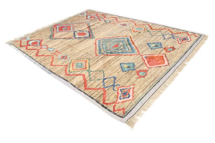 Detail image of 8' x 10' 8 Hand Knotted Moroccan Wool Rug