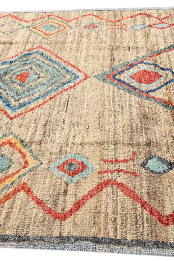 8' x 10' 8 Hand Knotted Moroccan Wool Rug