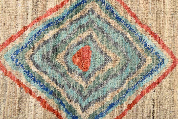 8' x 10' 8 Hand Knotted Moroccan Wool Rug