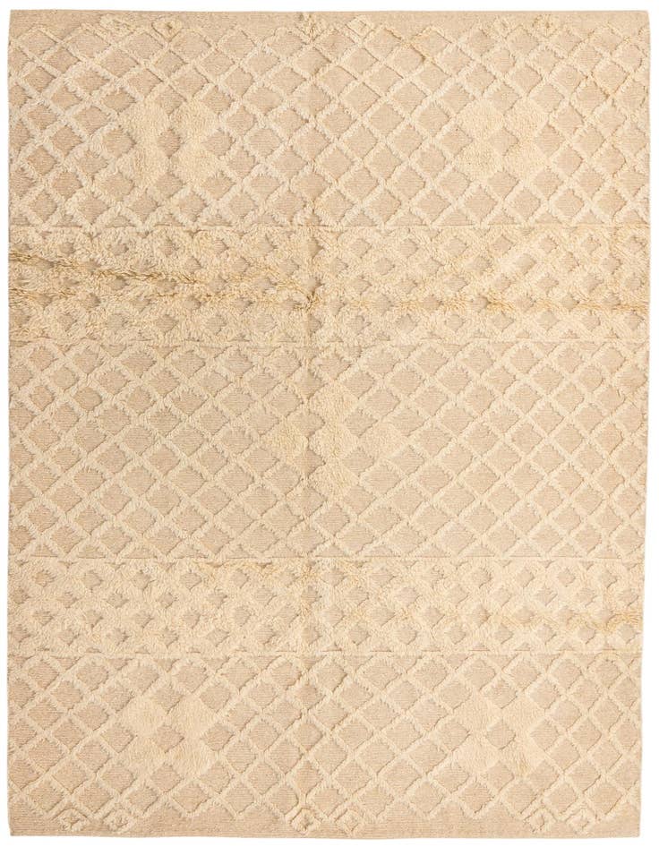 Detail image of 7' x 10' 6 Hand Knotted Moroccan Wool Rug
