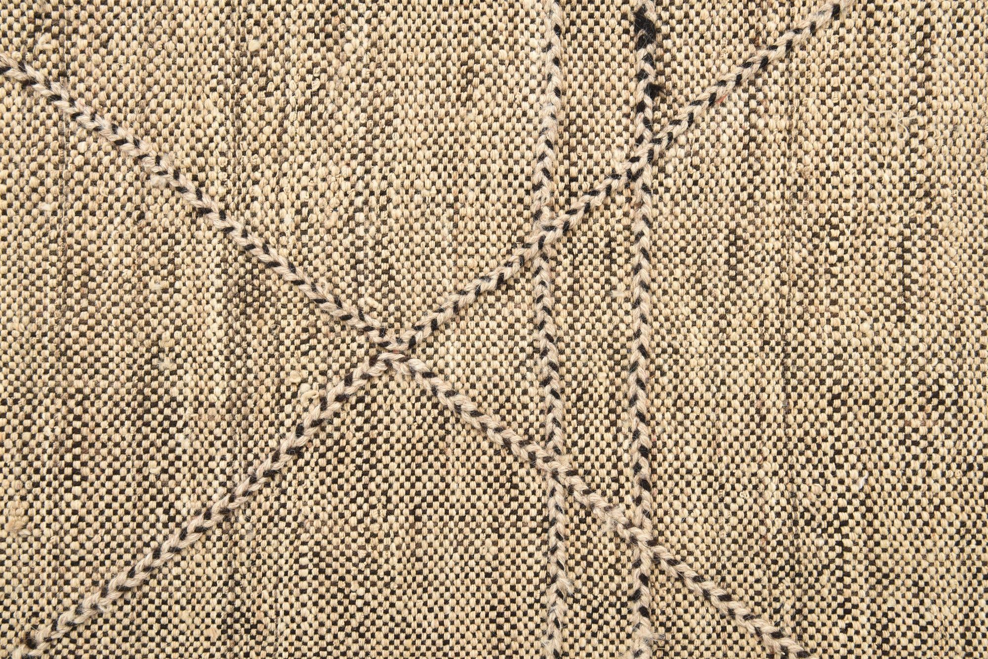 7' x 9' 5 Hand Knotted Moroccan Wool Rug