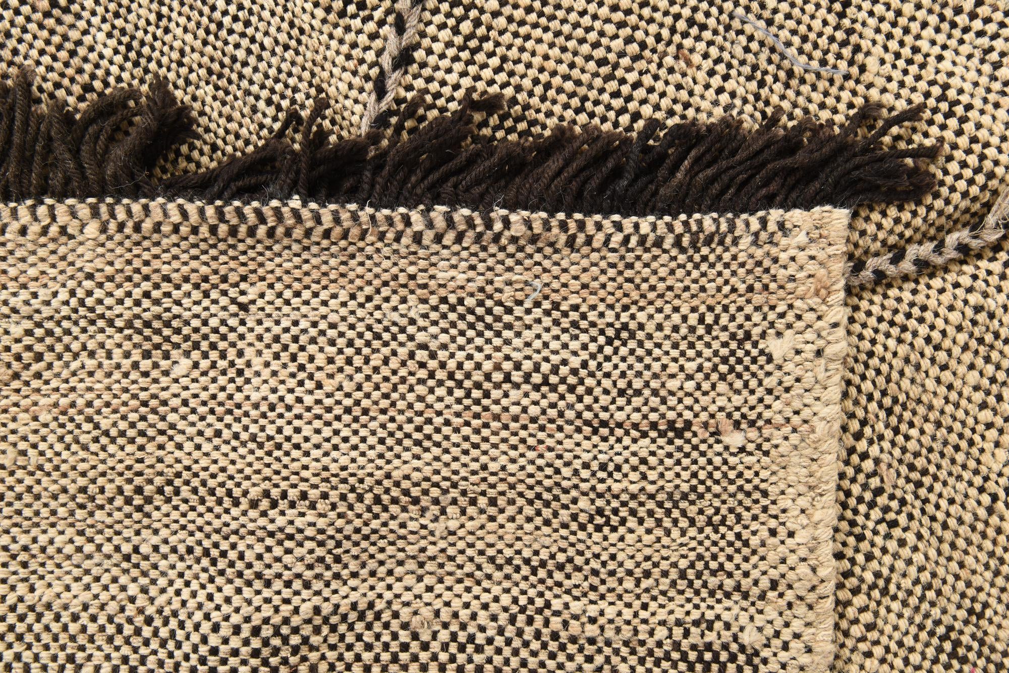 6' 10 x 9' 3 Hand Knotted Moroccan Wool Rug