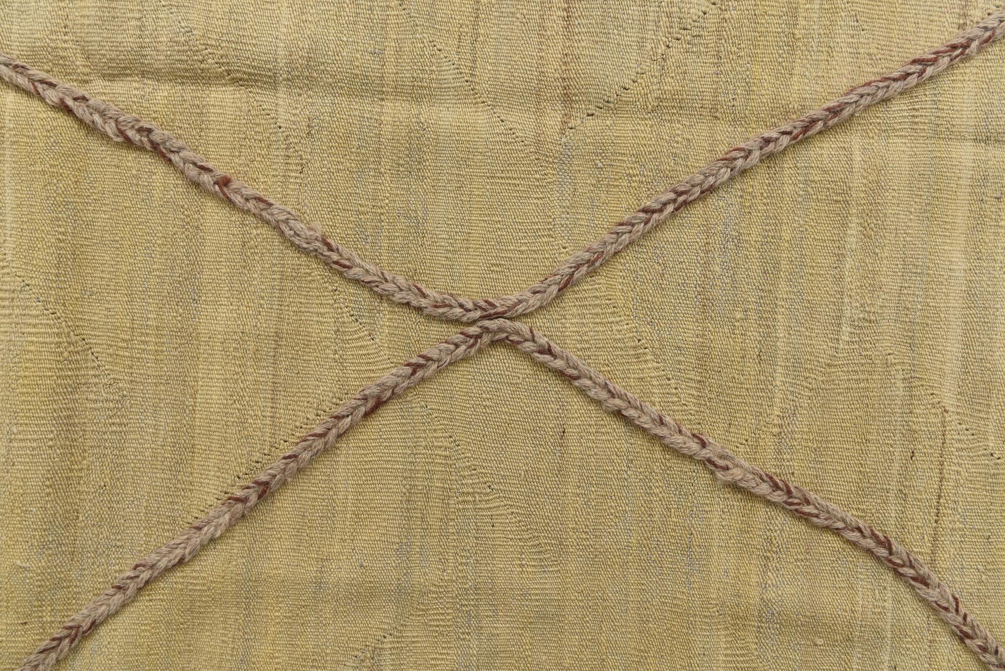 6' 9 x 9' 8 Hand Knotted Moroccan Wool Rug
