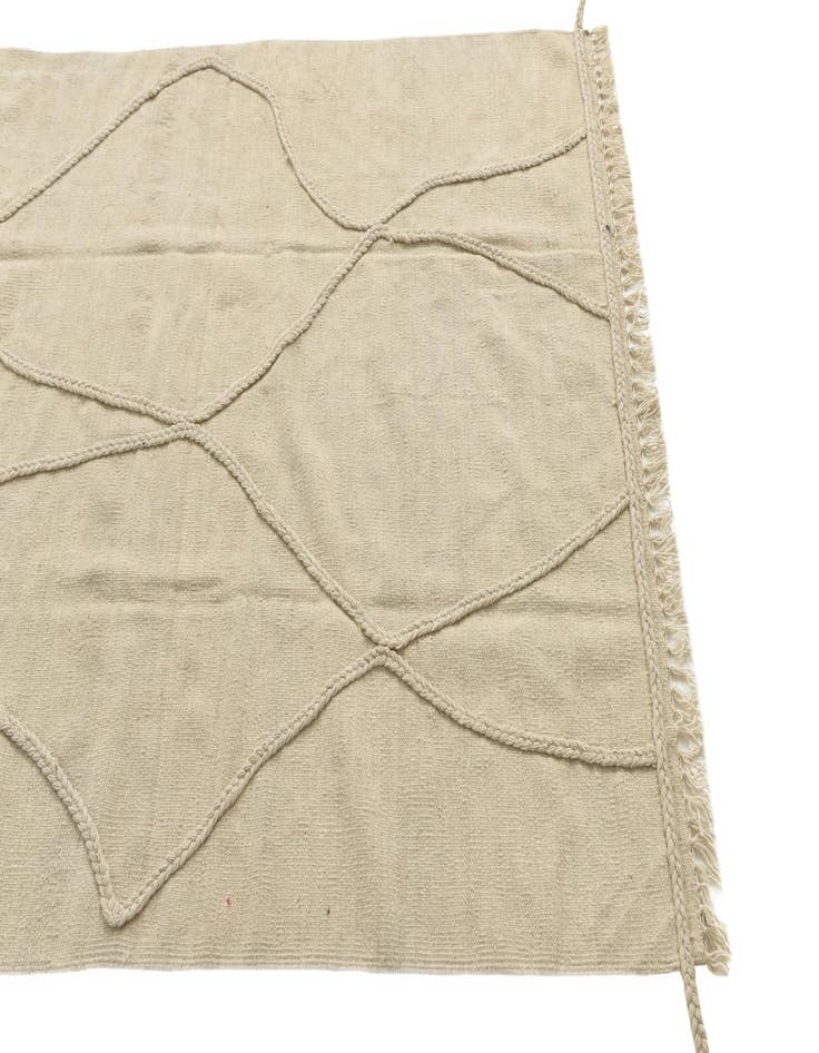 Detail image of 4' 2 x 6' 1  Hand Knotted Moroccan Wool Rug