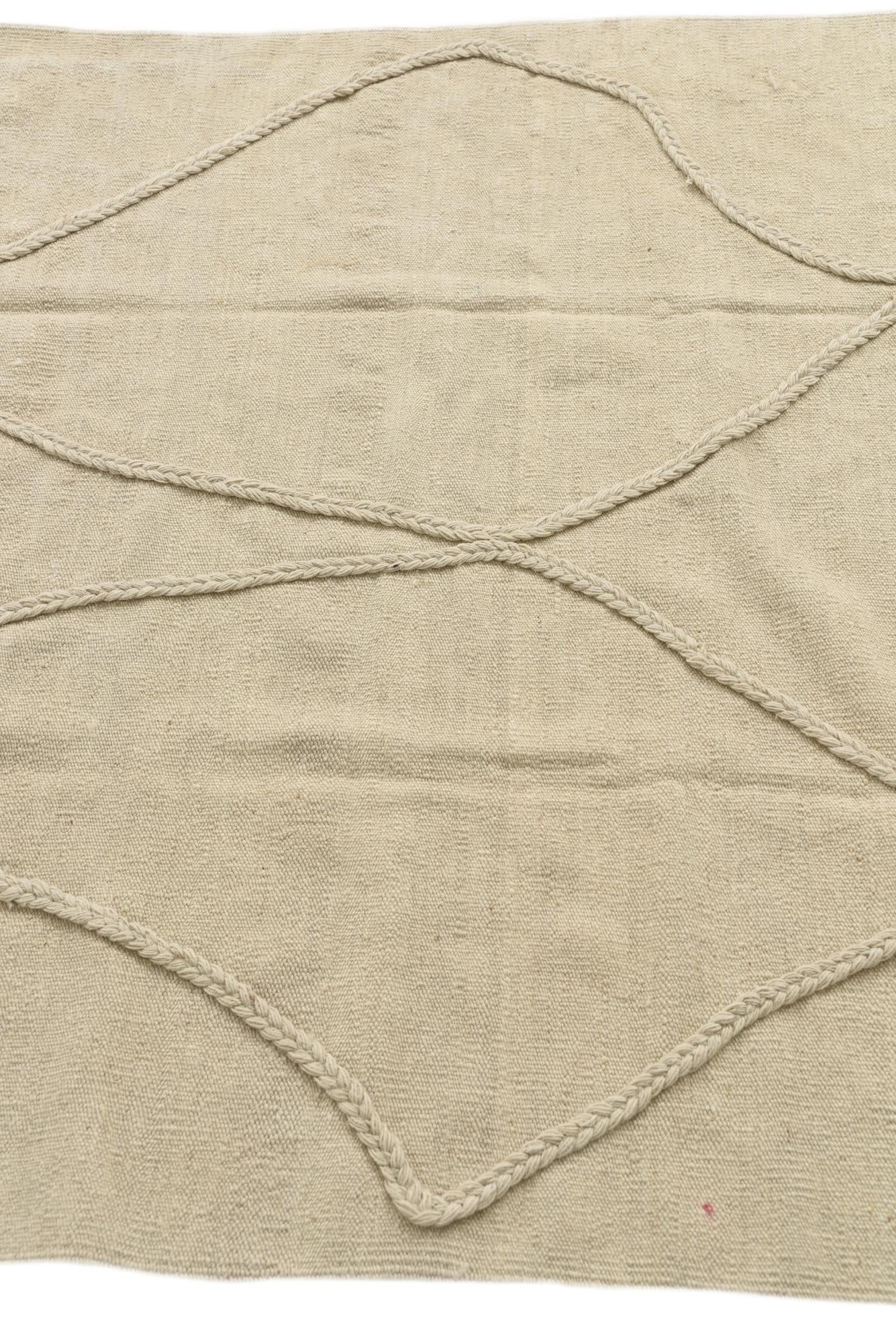 4' 2 x 6' 1 Hand Knotted Moroccan Wool Rug